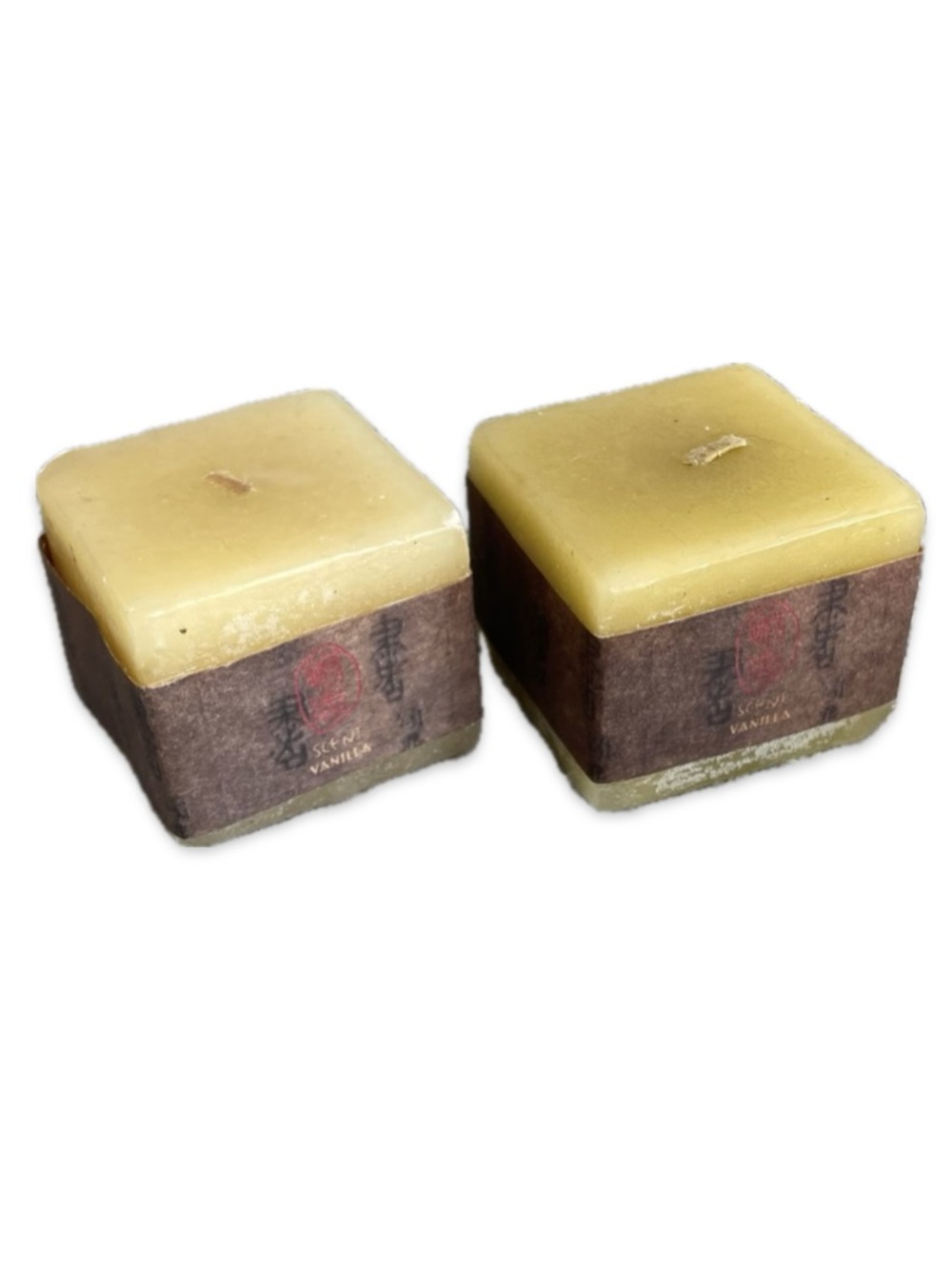 Ancient Set of Vanilla Scented Candles Set of 2